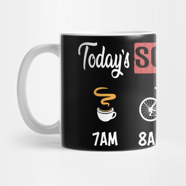 Funny Coffee Cycling Beer Todays Schedule Shirt by KittleAmandass